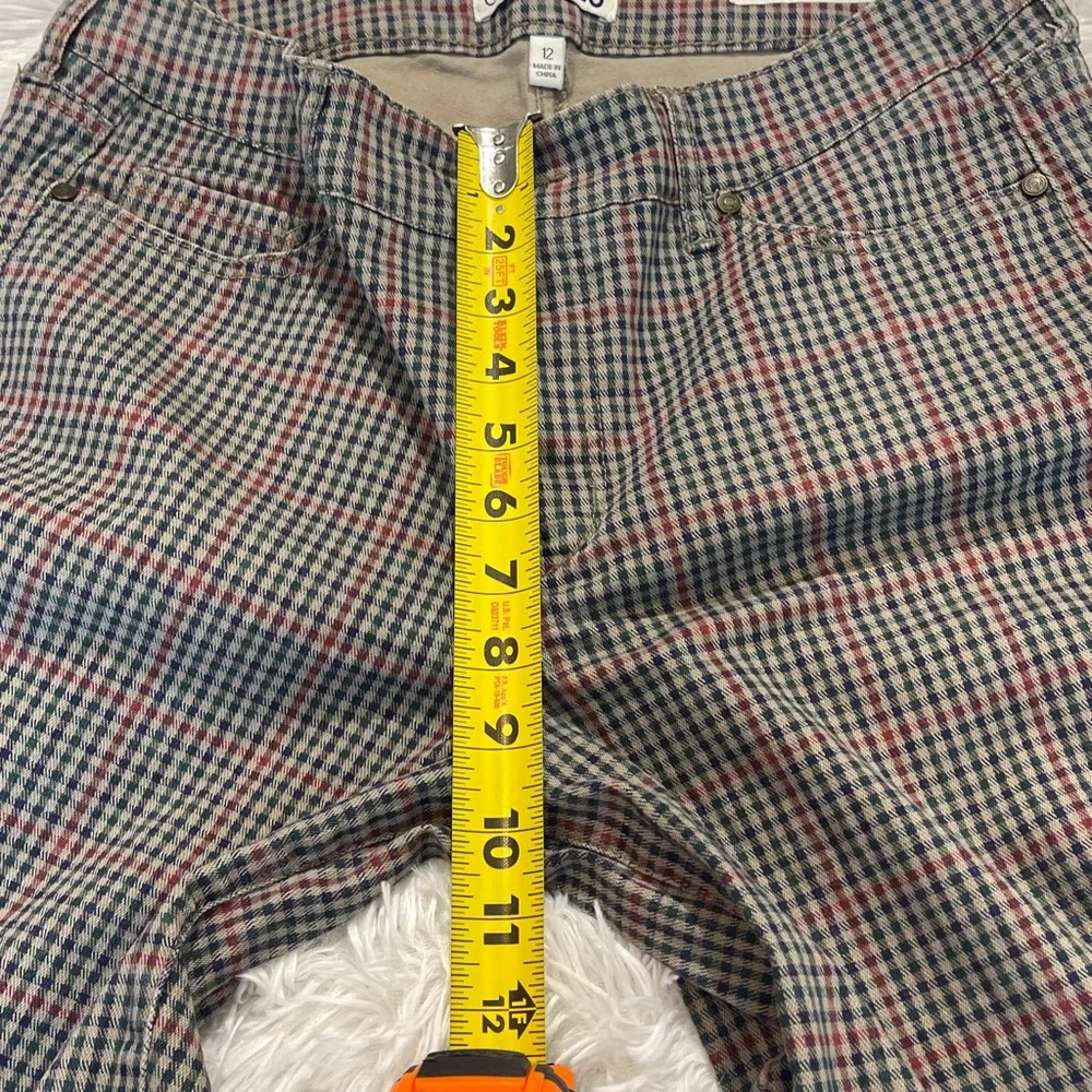 Code Bleu CHELSEA  CLASSIC STRIGHT Checkered JEANS SIZE 12